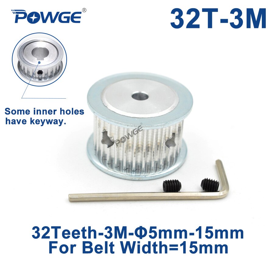 POWGE 32 Teeth HTD 3M Ÿ̹ Ǯ  5/6/8/10/12/14/..